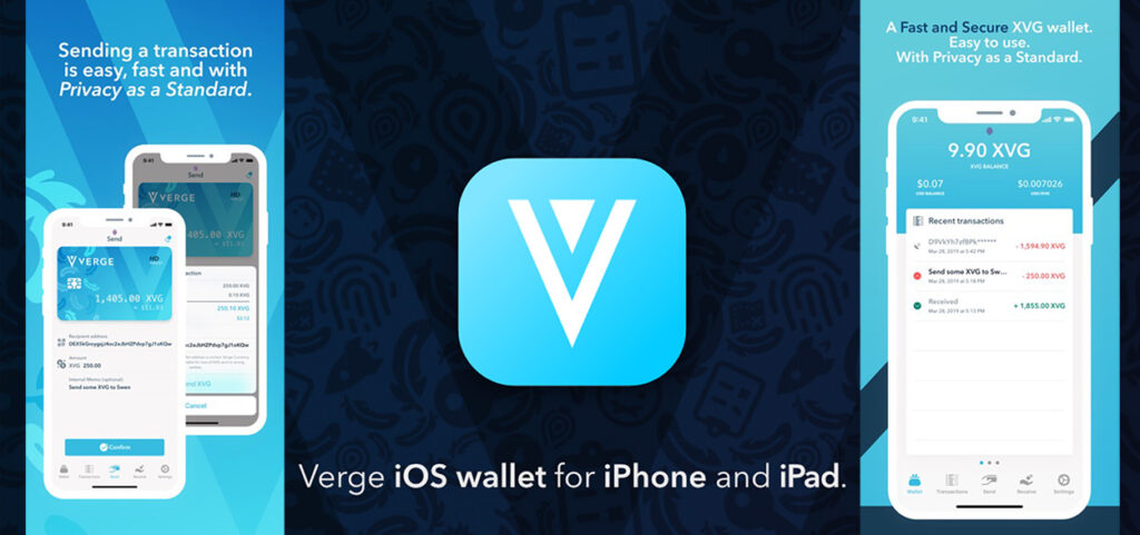 Verge Currency iOS Crypto Wallet 