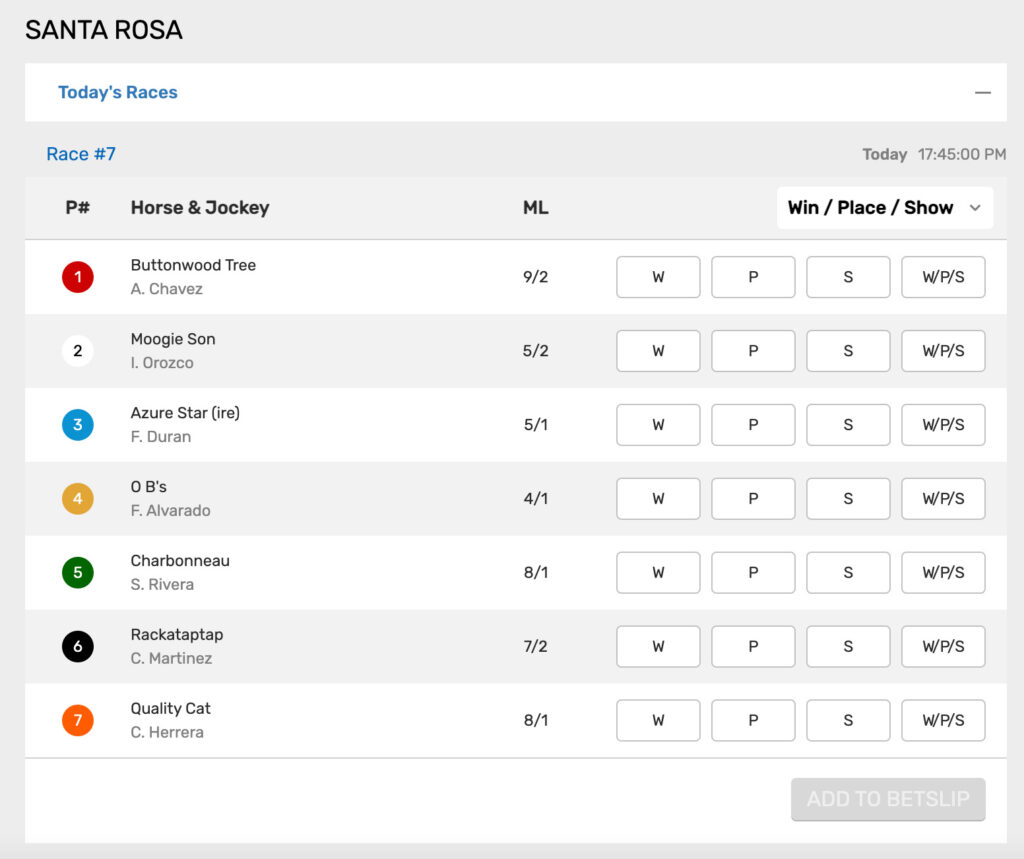 Santa Rosa Crypto Bets Racebook