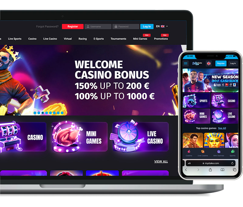 MyStake Casino Homepage
