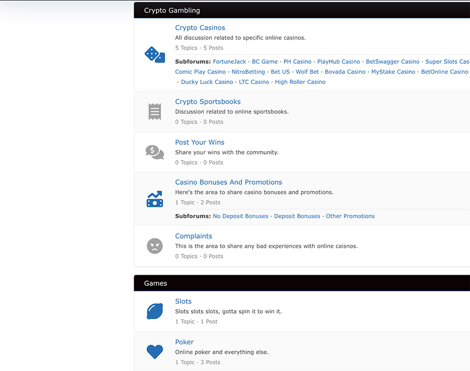 Crypto Casinos Community Forum